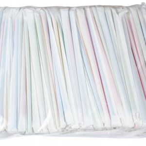 Rəngli individual kağızlı pipet